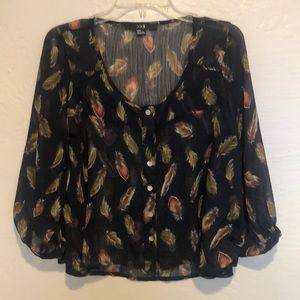 Fall Colors complete this soft & dressy Blouse.